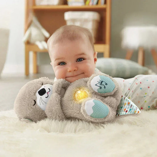 Peluche relajante para bebé que simula respiración ( koala gris )