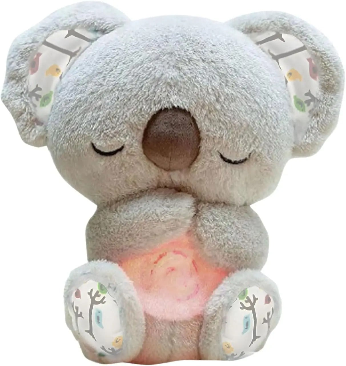 Peluche relajante para bebé que simula respiración ( koala gris )